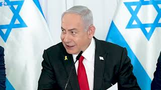 דברי ראש הממשלה בנימין נתניהו בפתח ישיבת ממשלה מיוחדת בעיר נהריה (עדכוני משרד ראש הממשלה) - התמונה מוצגת ישירות מתוך אתר האינטרנט יוטיוב. זכויות היוצרים בתמונה שייכות ליוצרה. קישור קרדיט למקור התוכן נמצא בתוך דף הסרטון