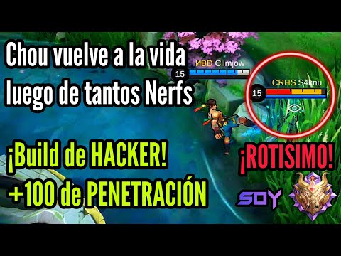 GUÍA DE CHOU MOBILE LEGENDS (GLORIFICADA 2.0)