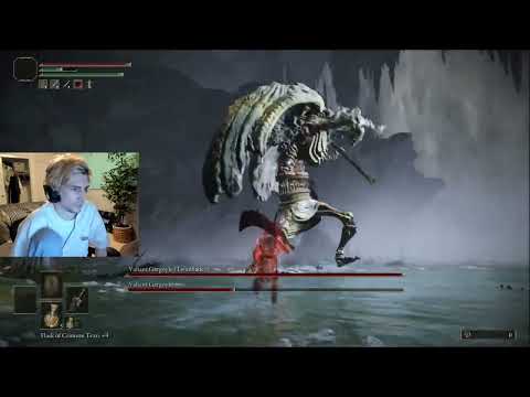 When xQc can't win the Valiant Gargoyle in Elden Ring