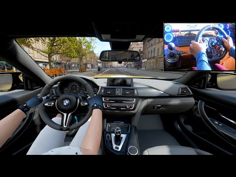 BMW M4 F82 | Forza Horizon 4 | Cockpit View ( Interior View Drive ) Logitech g29 GamePlay
