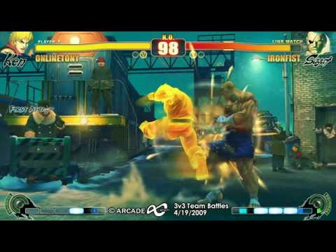 Arcade Infinity SF4 3-on-3 Teams - LB6 Team BBA vs Team Kaiote Uppercut