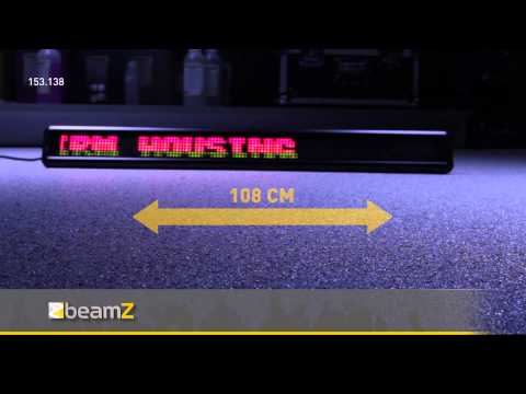 Journal lumineux à messages à LED - JL110 - LEDs rouges, télécommande et programmation avancée_1