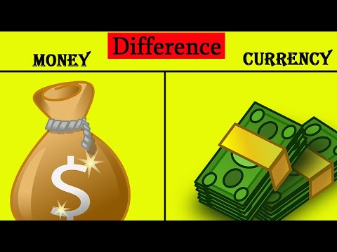 Money vs Currency | Difference between money and currency | #currency