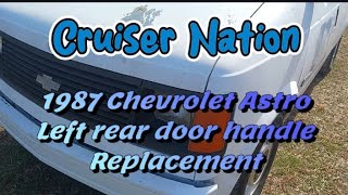 Simple Chevy Astro Van rear door latch repair.