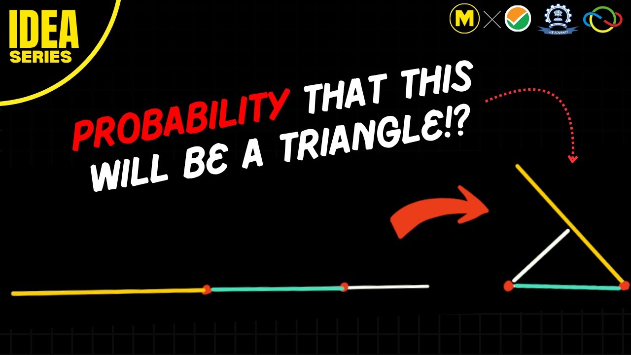 Chances that a line if broken into 3 parts form a triangle!? | Ep 20: IDEA Series | JEE Advanced & M
