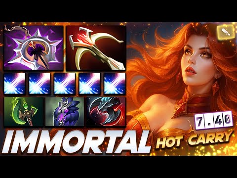 LINA 7.40 FIRE CARRY - Dota 2 Pro Gameplay [Watch & Learn]