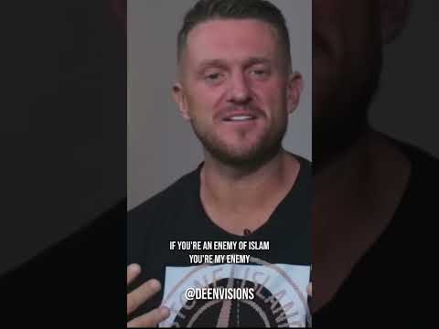 Young spray pressures Tommy Robinson #podcast #islam