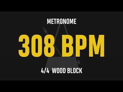 308 BPM 4/4 - Best Metronome (Sound : Wood block)