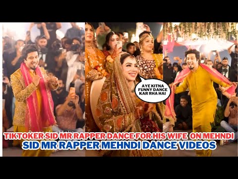 Tiktoker Sid Rapper Dance For His Wife On Mehndi | Sid Mr Rapper Mehndi Dance Videos