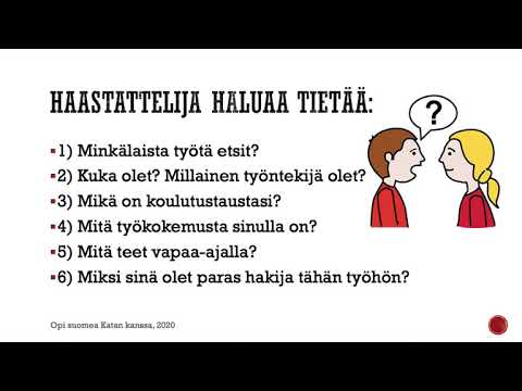 Työhaastattelu (B1) | Opi suomea Katan kanssa