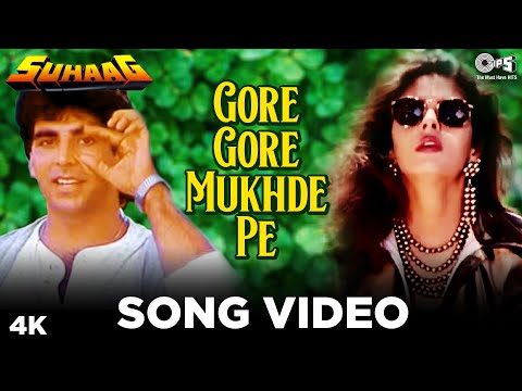 Gore Gore Mukhde Pe Kala Kala Chasma Song | Akshay Kumar | Suhaag | 90's Songs | Udit Narayan, Alka