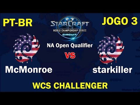 StarCraft 2 - McMonroe vs starkiller (ZvZ) J3 - WCS NA Challenger Open Qualifiers [PT-BR]