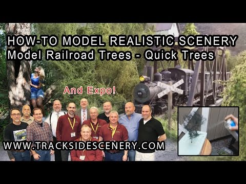 How-to Make Realistic Model Railroad Scenery - Quick Trees!