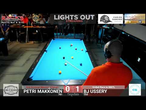 Petri Makkonen vs BJ Ussery | 3rd Annual Meucci Classic at Racks Billiards Sanford FL 11/11/22