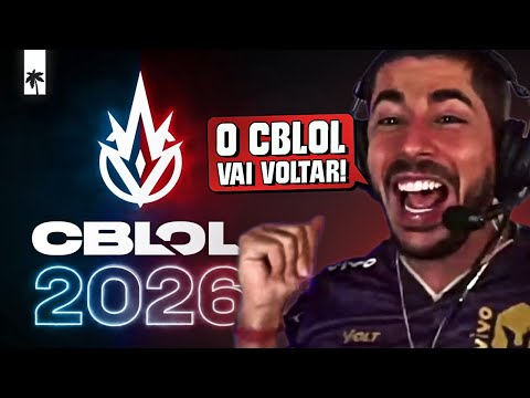 O CBLOL VAI VOLTAR EM 2026! REAGIMOS AO VIDEO HYPE DA VOLTA DO CBLOL