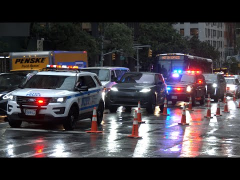 Manhattan motorcade madness with world leaders (incl. Prince William) in traffic in the rain ????️????????