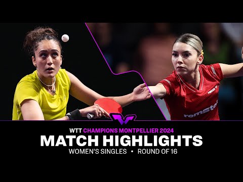 Manika Batra vs Bernadette Szocs | WS R16 | WTT Champions Montpellier 2024