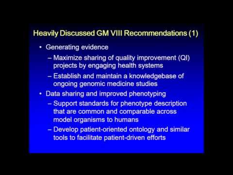 Genomic Medicine Working Group & Genomic Medicine 8 Meeting - Teri Manolio