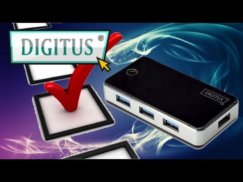 Assmann Electronic DIGITUS 40x USB3.0 Hub 4-port 4xUSB A/F su įsk. ext. Maitinimas 5V 3,5A ir kabelis 1,2m USB2.0 suderinamas video