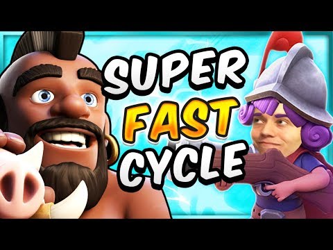 MY CURRENT FAVORITE DECK IN CLASH ROYALE! 2.6 Hog Rider Deck = PURE Skill!