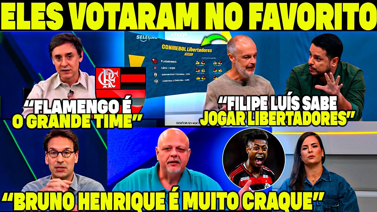 ELES VOTARAM NO FAVORITO! FLAMENGO É O GRANDE TIME BRUNO HENRIQUE É CRAQUE! FILIPE LUÍS DEU LIGA