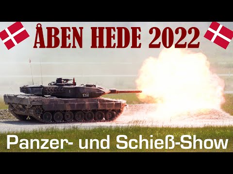 Panzershow ÅBEN HEDE 2022 - Scharfes Schießen dänischer Artillerie