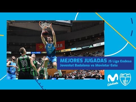 Mejores jugadas de Movistar Estudiantes ante Club Joventut Badalona (jornada 5 Liga Endesa 19-20)