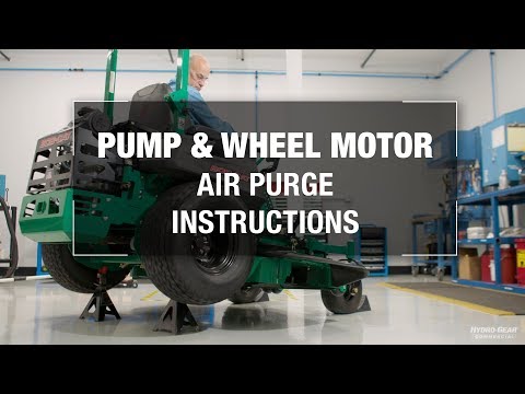 Hydro-Gear Pump & Wheel Motor Air Purge Instructions