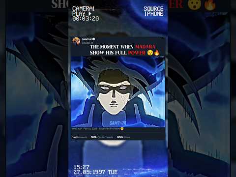 🗣️When Madara Uchiha Show His Full Power 😯