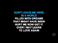 Leavin' On Your Mind in the style of Patsy Cline ...