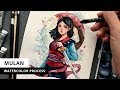 Mulan Watercolor Process
