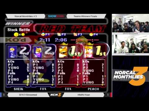 NorCal Monthlies #3 - SFAT, Shroomed vs HMW, Alan - Team Winner Finals