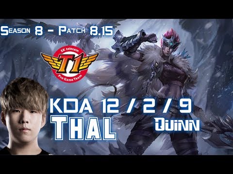 SKT T1 Thal QUINN vs DARIUS Top - Patch 8.15 KR Ranked