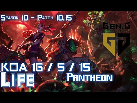 Gen Life PANTHEON vs NAUTILUS Support - Patch 10.15 KR Ranked