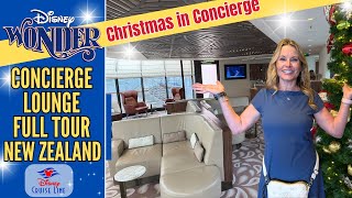 Wonder Concierge Lounge Tour | Christmas in New Zealand | Disney Cruise Line