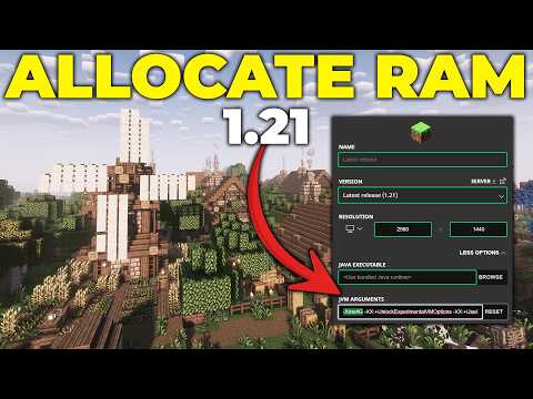 How To Allocate More RAM to Minecraft (1.21)