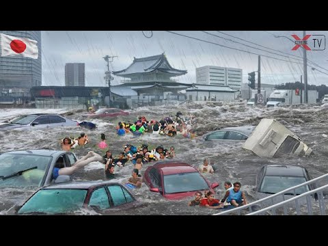 CHAOS in Japan — Mega Floods SWALLOW Tokyo, Streets Turn Into Rivers!