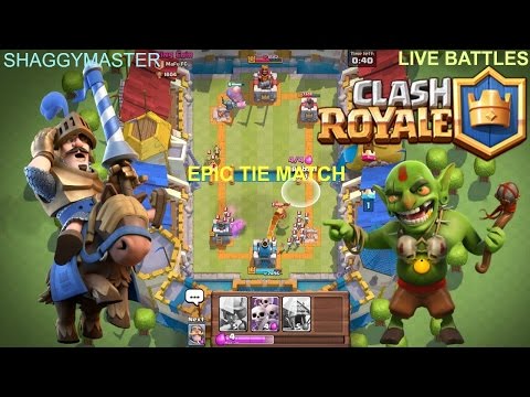 CLASH ROYALE|"EPIC LIVE BATTLES"| TIE MATCH | PRINCE VS VALKYRIE