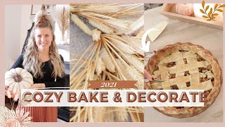 *NEW* FALL BAKE AND DECORATE WITH ME | Gluten-free apple pie | Fall decorations