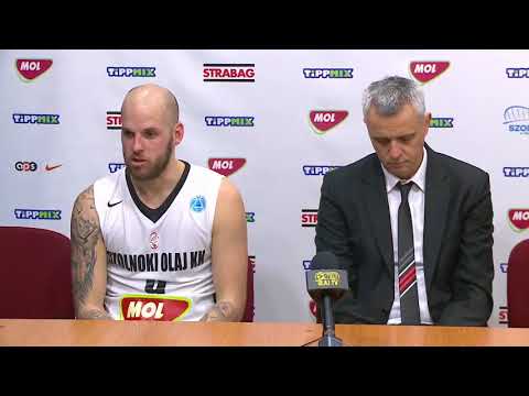 Sajtótájékoztató a Mornar Bar elleni FIBA Europe Cup mérkőzés után
