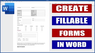 Create Fillable Forms in Word | Digital and Printable Forms