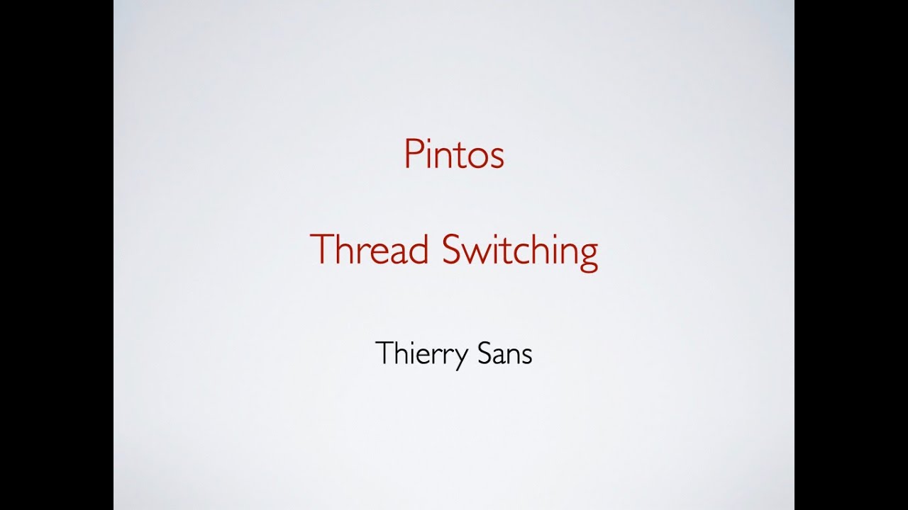 PintOS - Thread Switching