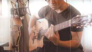 samba pa' ti acoustic cover fingerpicking on classical guitar HQ