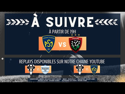 Rugby - Pré-saison : ASM Clermont - RC Toulon