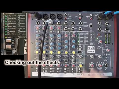 ALLEN & HEATH ZED-10FX Compact Multi-Purpose USB Live Recording Mixer image 12