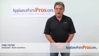 How To: Bosch/Thermador/Gaggenau Fine Filter 00703698