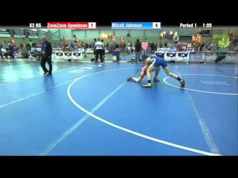 FILA Cadet 63 KG ZaneZane Speelman vs. Micah Johnson