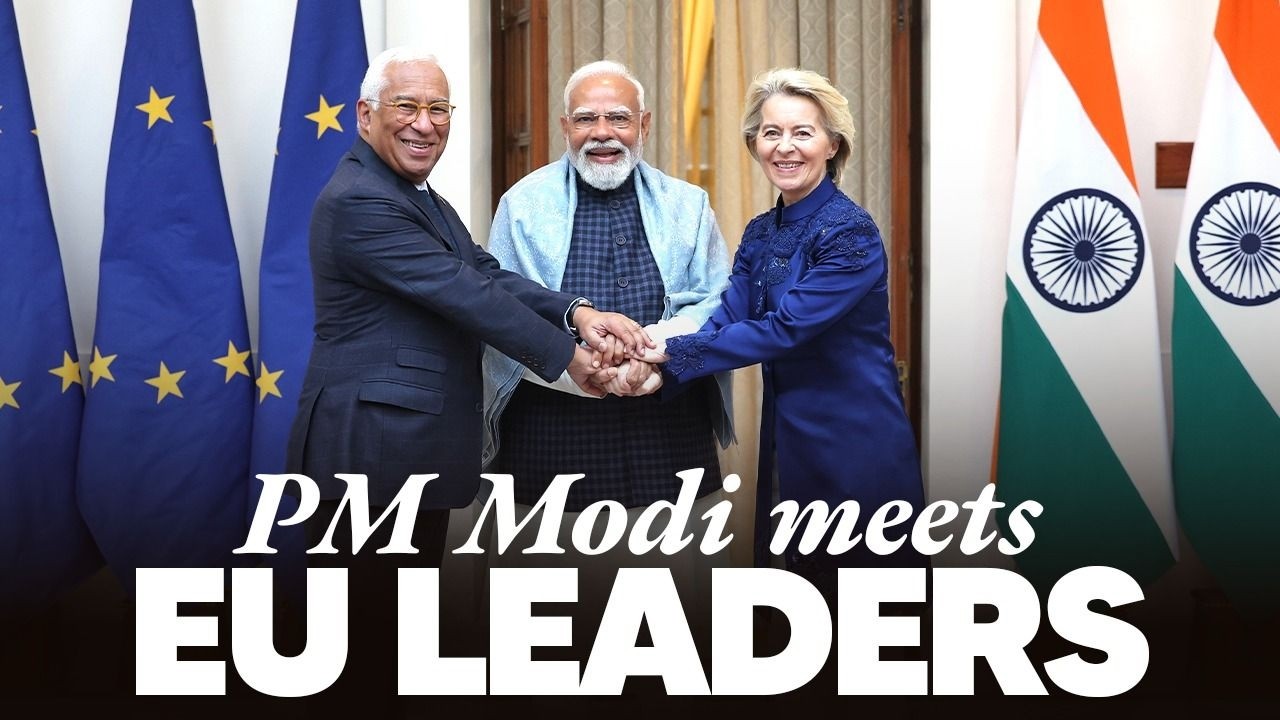 PM meets EU Commission President Ursula von der Leyen & EU Council President António Costa