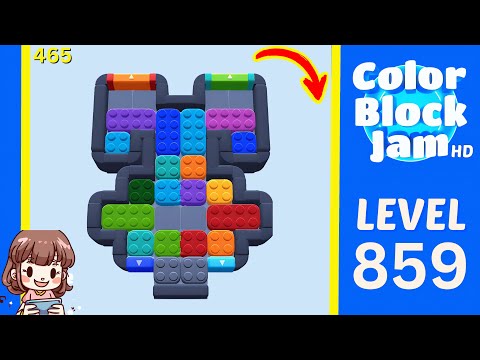 Color Block Jam Level 465 (859) Solution Walkthrough