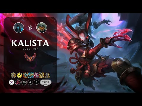 Kalista Top vs Olaf - KR Grandmaster Patch 13.13